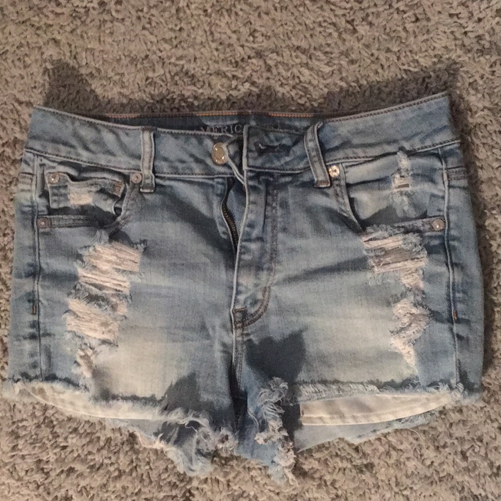 American Eagle hi-rise shortie shorts